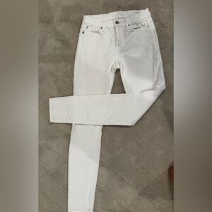 7 For All Mankind Women's Crisp White Skinny Jeans